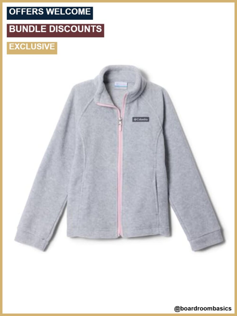 Girls Benton Springs Fleece Jacket Warm Full Zip